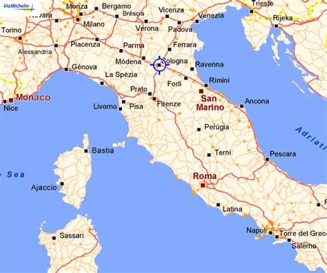 bologna map italy